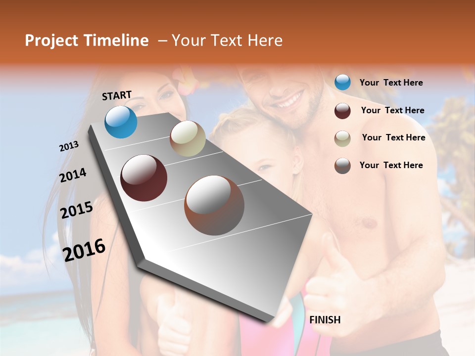 Summer Sea Enjoyment PowerPoint Template