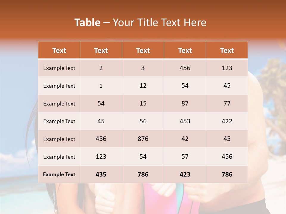 Summer Sea Enjoyment PowerPoint Template