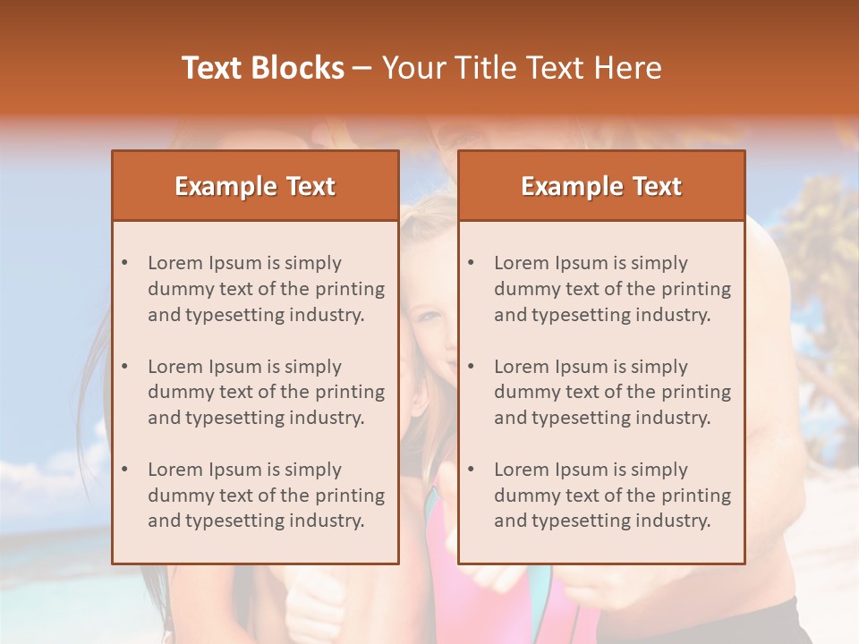 Summer Sea Enjoyment PowerPoint Template