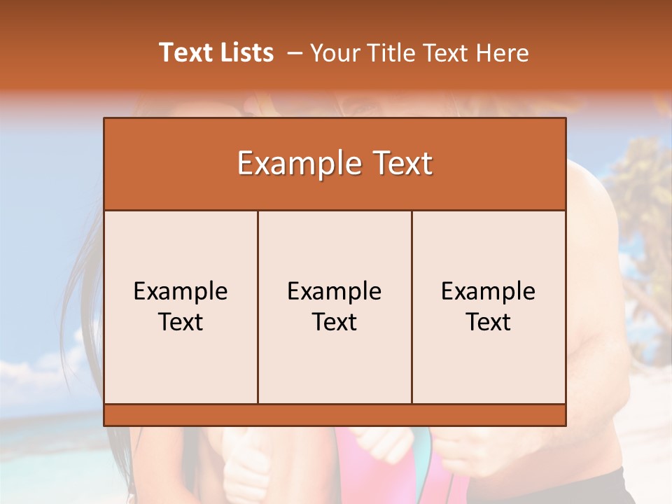 Summer Sea Enjoyment PowerPoint Template