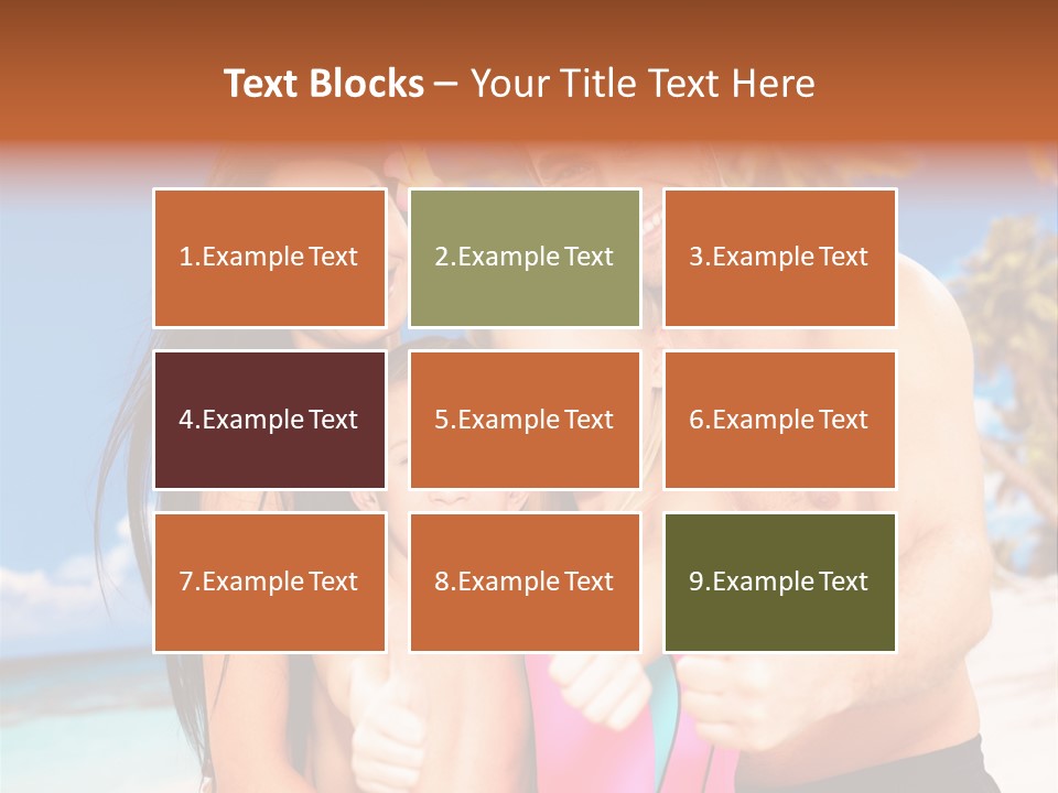 Summer Sea Enjoyment PowerPoint Template