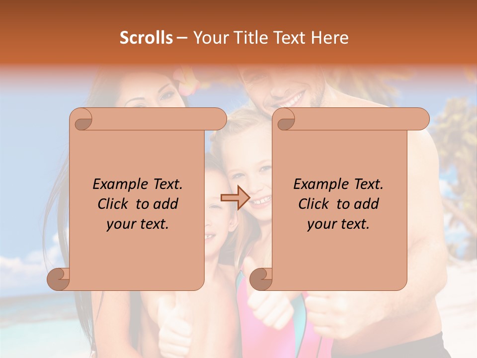 Summer Sea Enjoyment PowerPoint Template