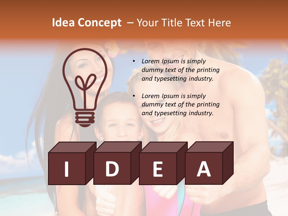 Summer Sea Enjoyment PowerPoint Template