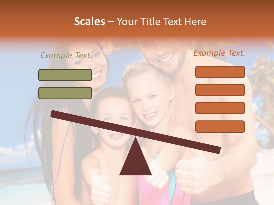 Summer Sea Enjoyment PowerPoint Template