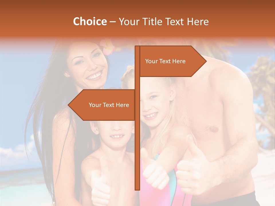 Summer Sea Enjoyment PowerPoint Template