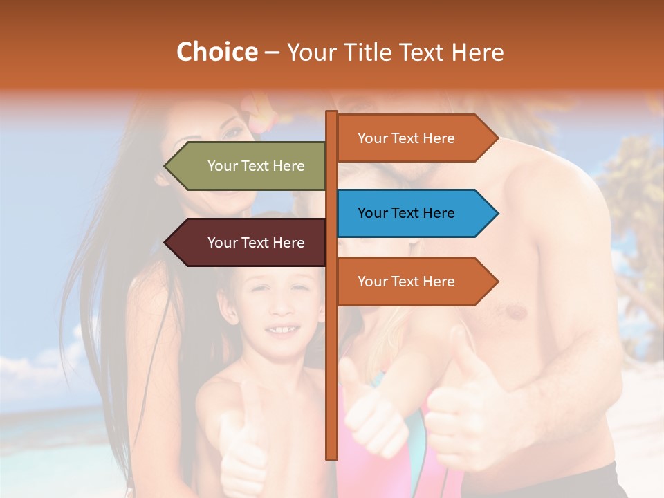 Summer Sea Enjoyment PowerPoint Template