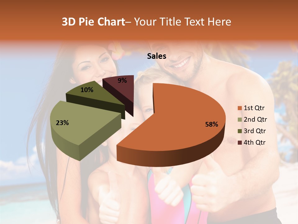 Summer Sea Enjoyment PowerPoint Template