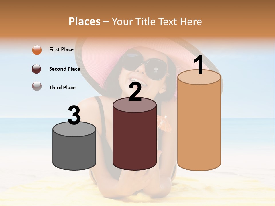 Young Female Beautiful PowerPoint Template