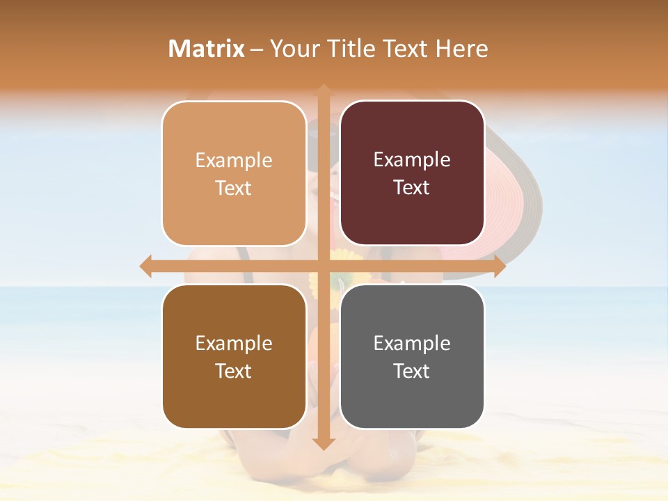 Young Female Beautiful PowerPoint Template