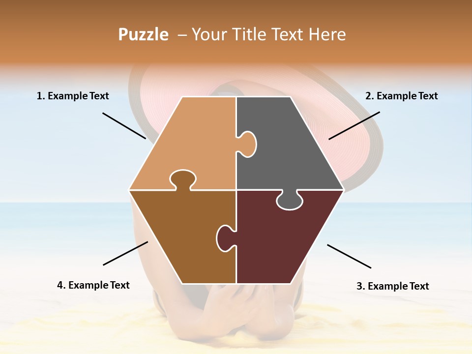 Young Female Beautiful PowerPoint Template