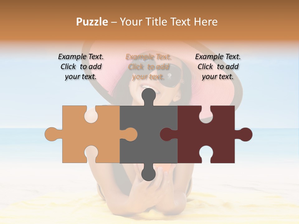 Young Female Beautiful PowerPoint Template