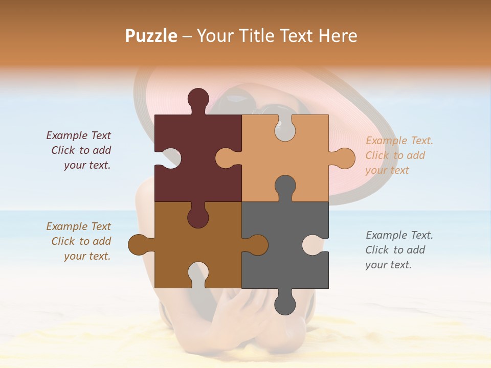 Young Female Beautiful PowerPoint Template