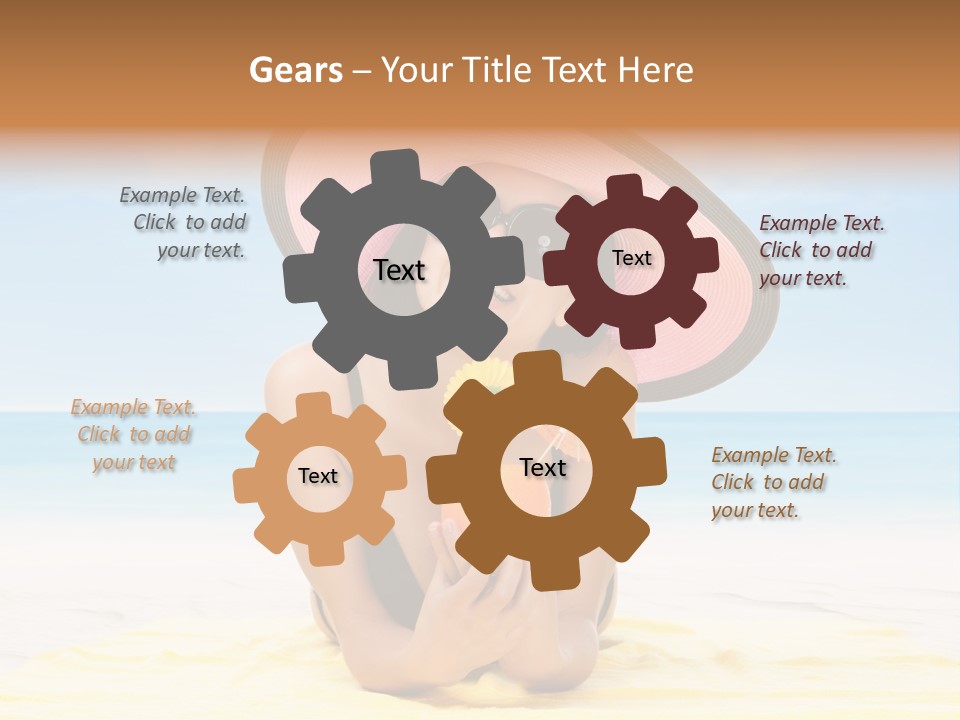 Young Female Beautiful PowerPoint Template