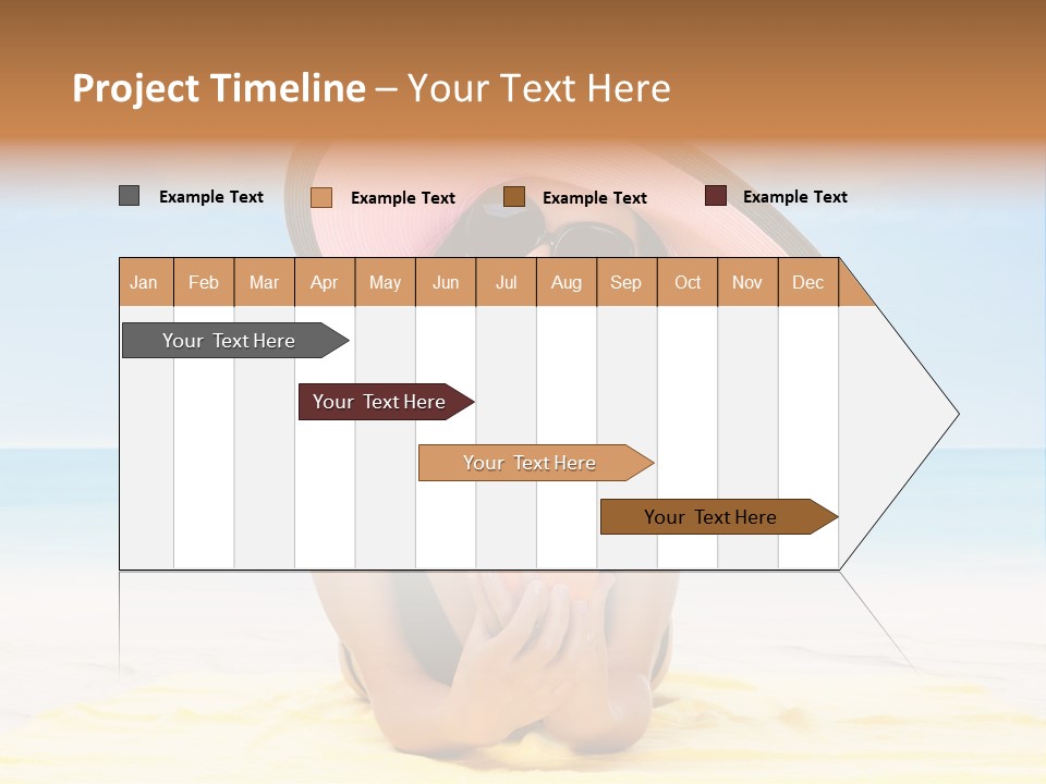 Young Female Beautiful PowerPoint Template