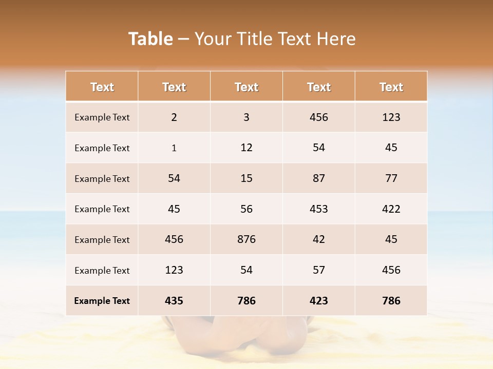 Young Female Beautiful PowerPoint Template