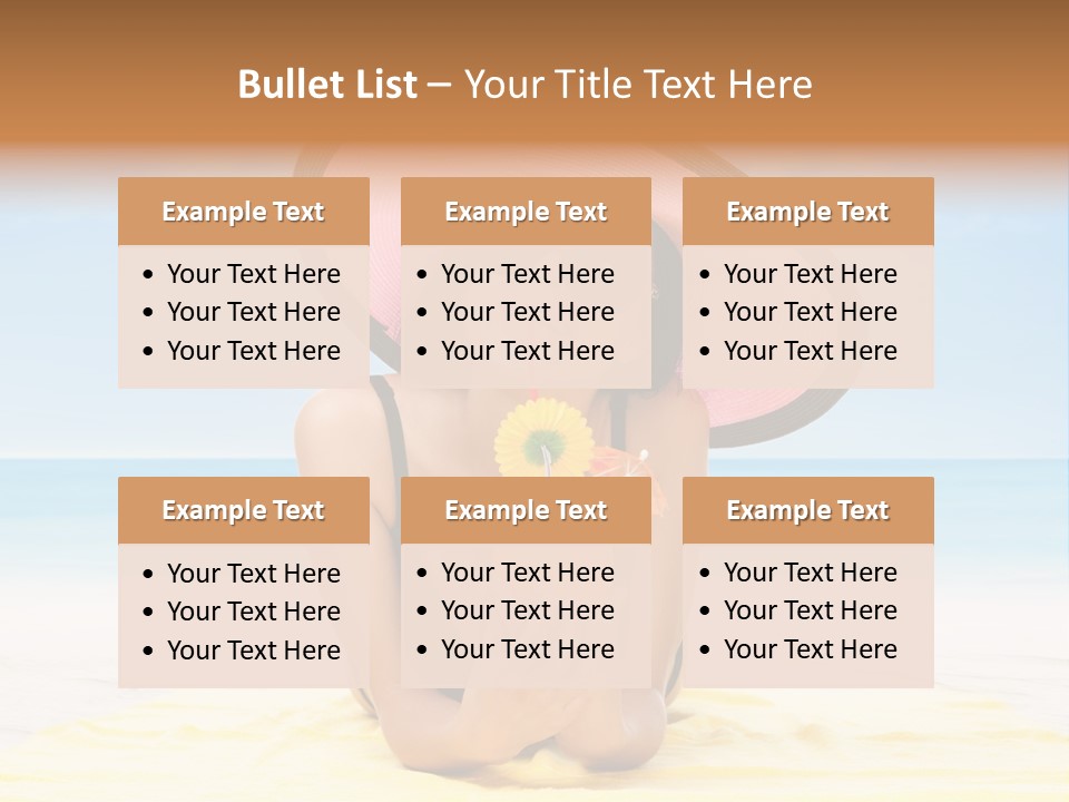 Young Female Beautiful PowerPoint Template