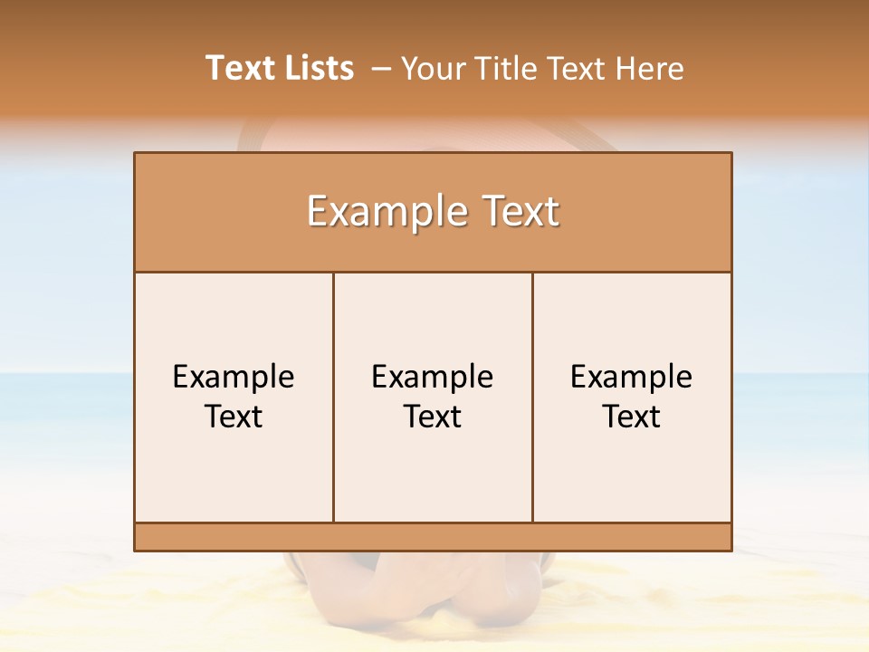 Young Female Beautiful PowerPoint Template