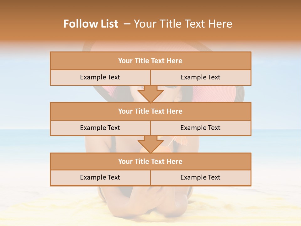 Young Female Beautiful PowerPoint Template