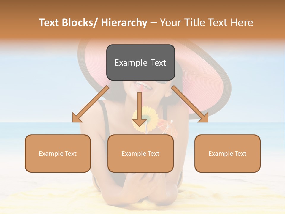 Young Female Beautiful PowerPoint Template