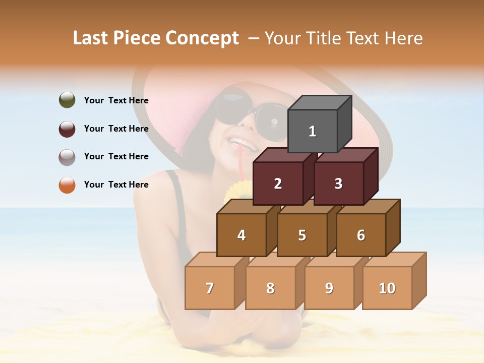 Young Female Beautiful PowerPoint Template