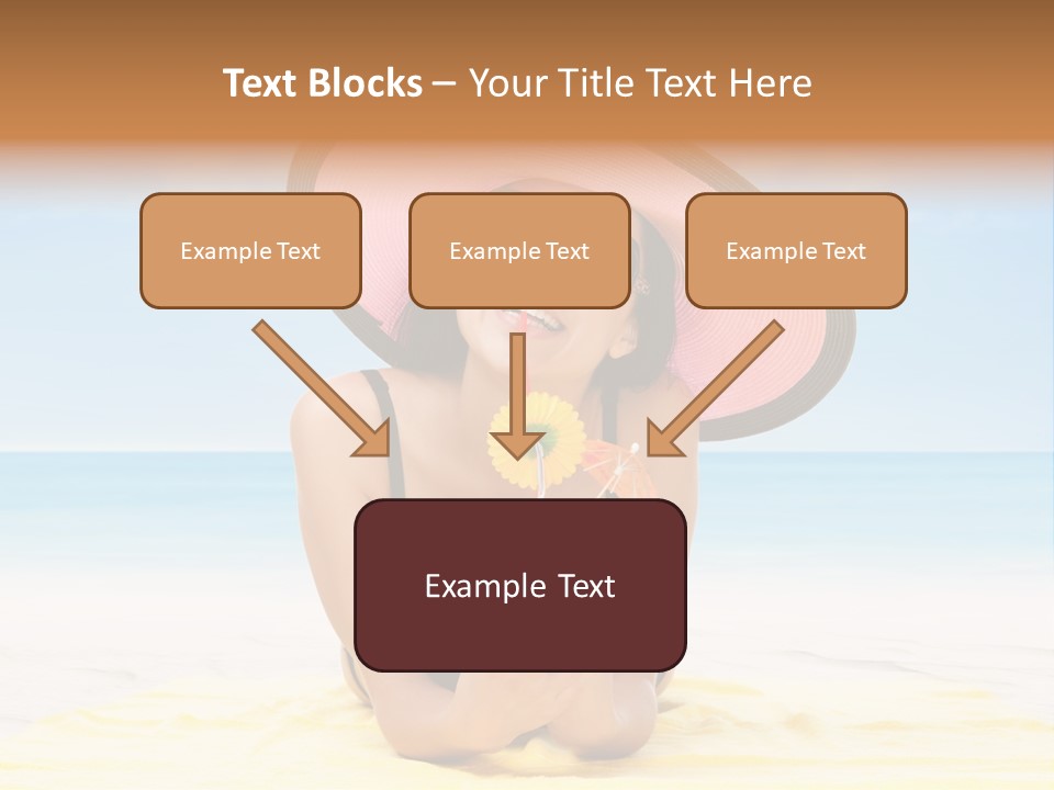 Young Female Beautiful PowerPoint Template