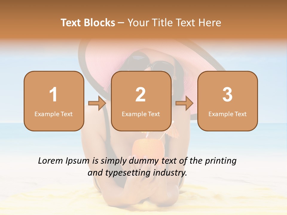 Young Female Beautiful PowerPoint Template