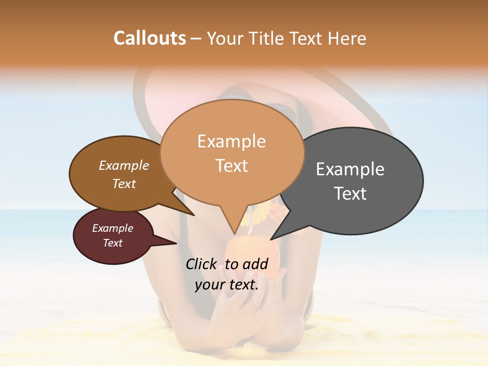 Young Female Beautiful PowerPoint Template