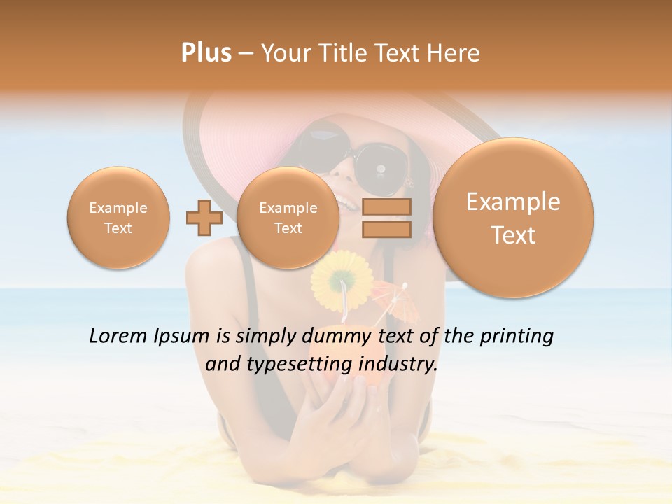 Young Female Beautiful PowerPoint Template