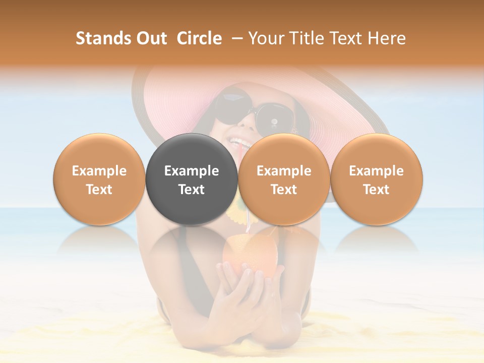 Young Female Beautiful PowerPoint Template