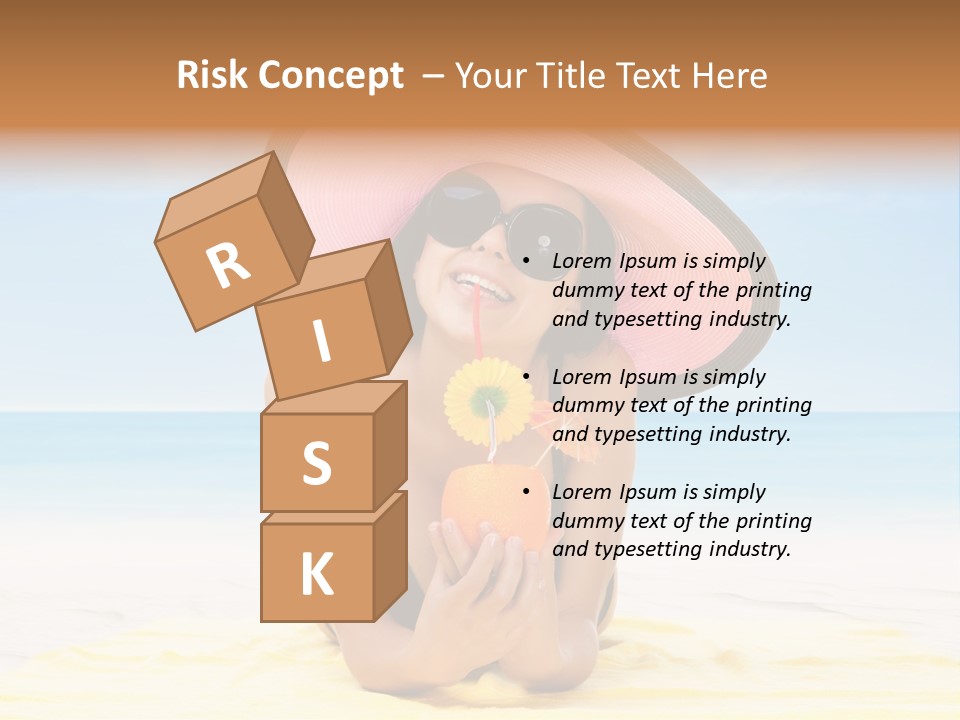 Young Female Beautiful PowerPoint Template