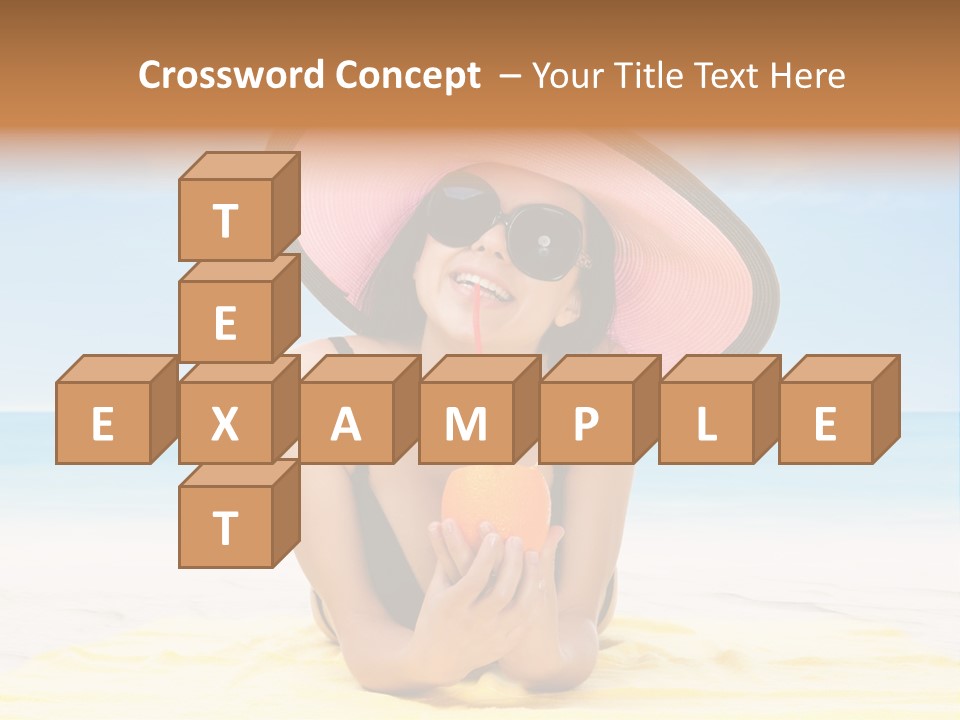 Young Female Beautiful PowerPoint Template