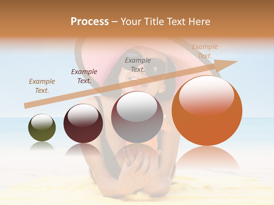 Young Female Beautiful PowerPoint Template