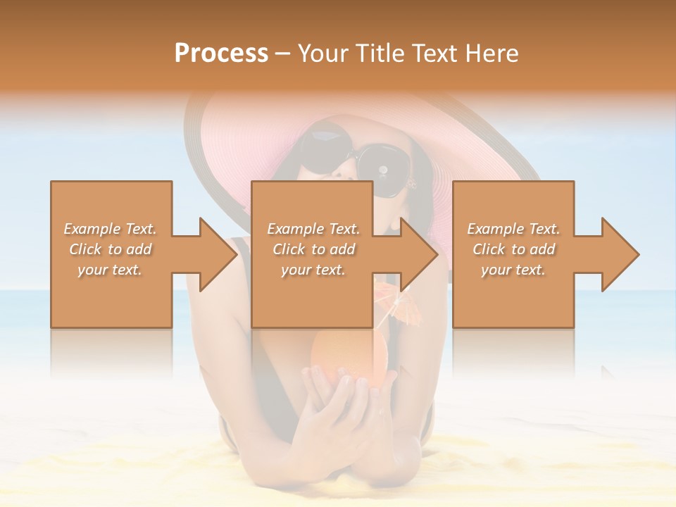 Young Female Beautiful PowerPoint Template