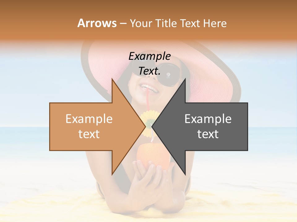 Young Female Beautiful PowerPoint Template