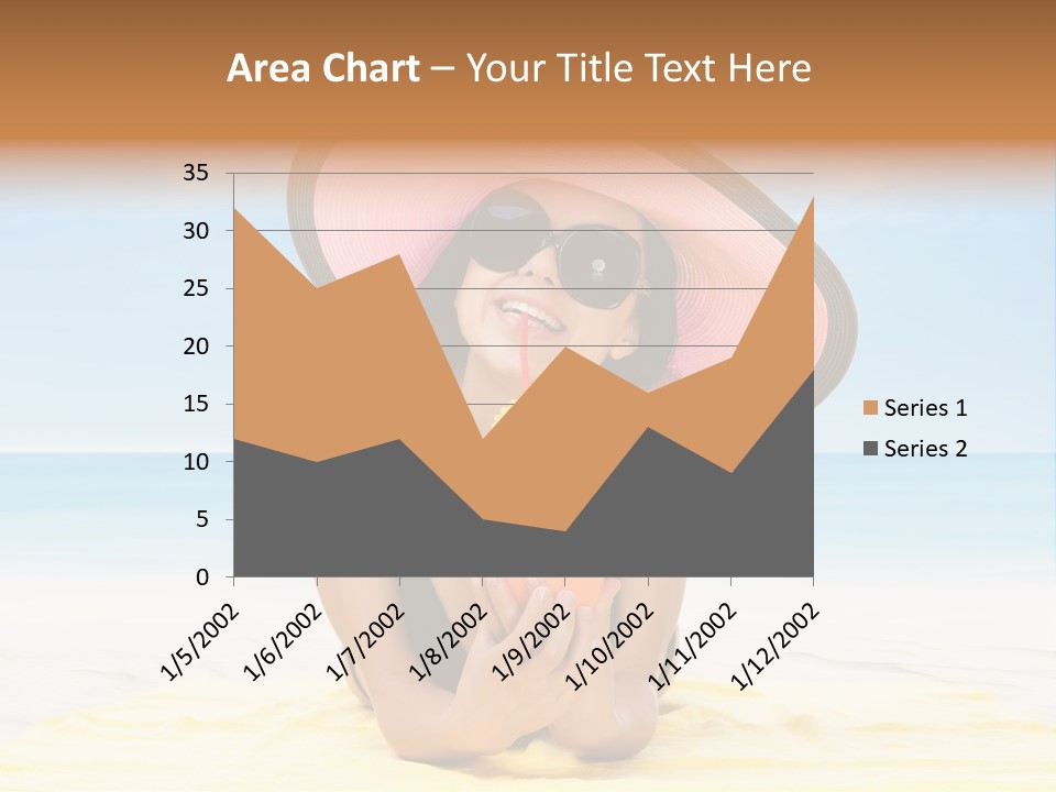 Young Female Beautiful PowerPoint Template