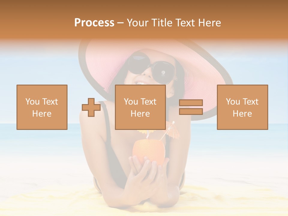 Young Female Beautiful PowerPoint Template