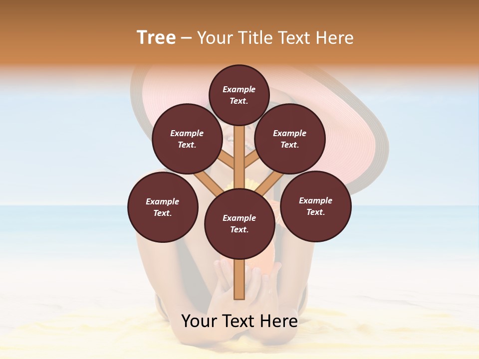 Young Female Beautiful PowerPoint Template