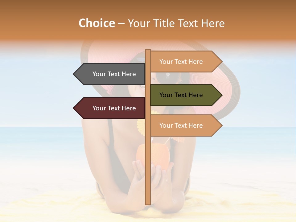 Young Female Beautiful PowerPoint Template