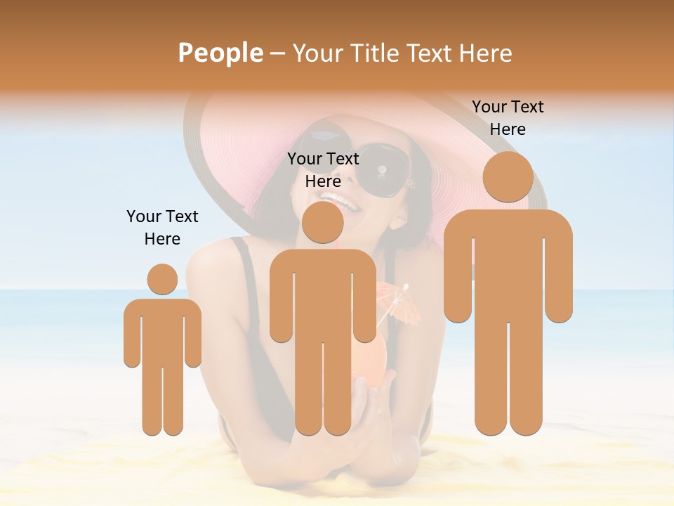 Young Female Beautiful PowerPoint Template