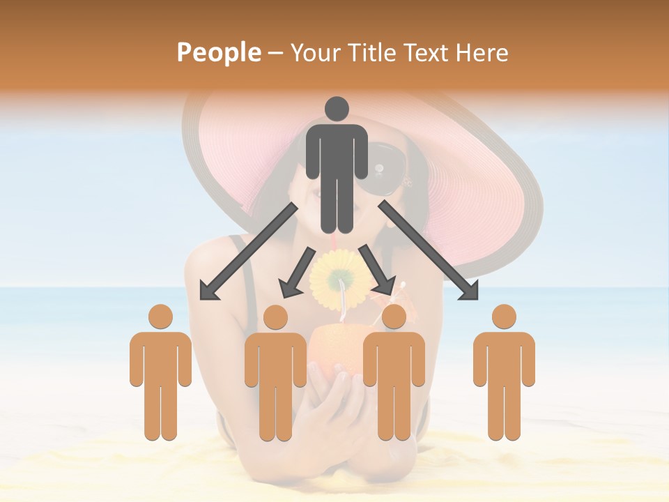 Young Female Beautiful PowerPoint Template