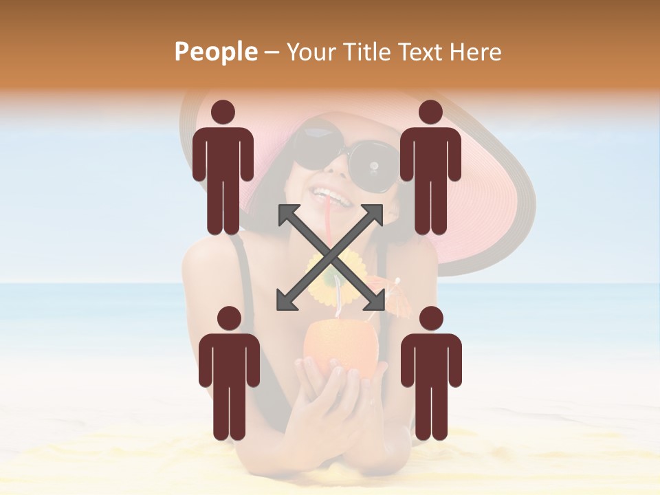 Young Female Beautiful PowerPoint Template