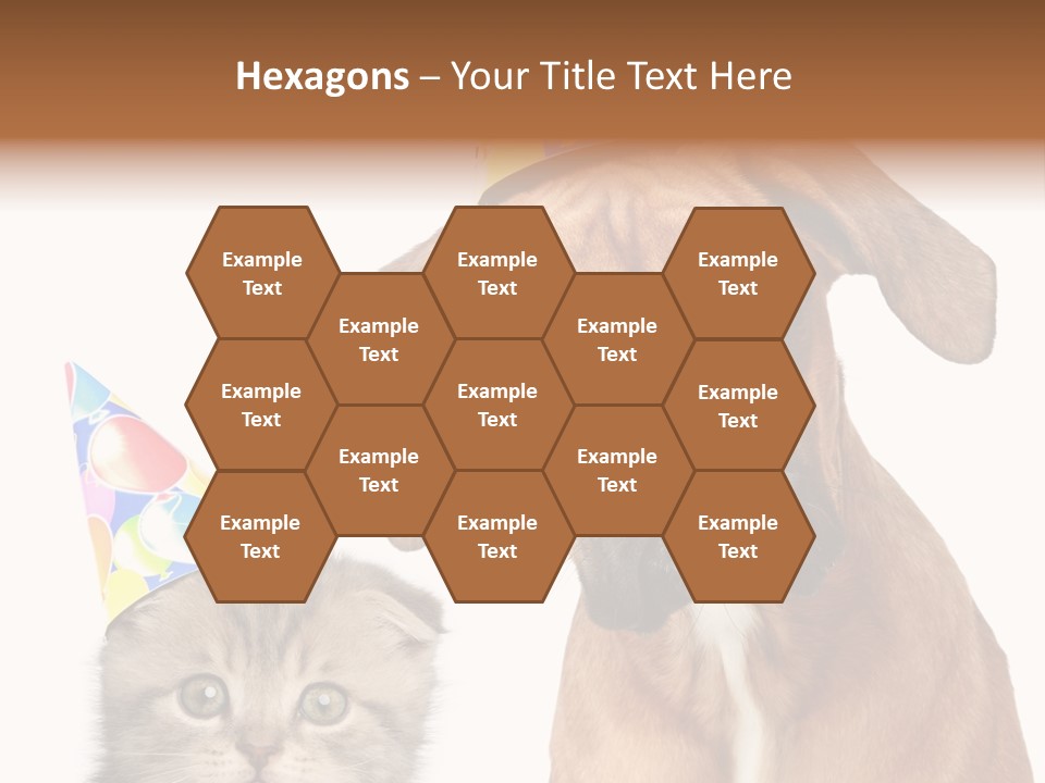 Baby Animals White Boxer Puppy PowerPoint Template