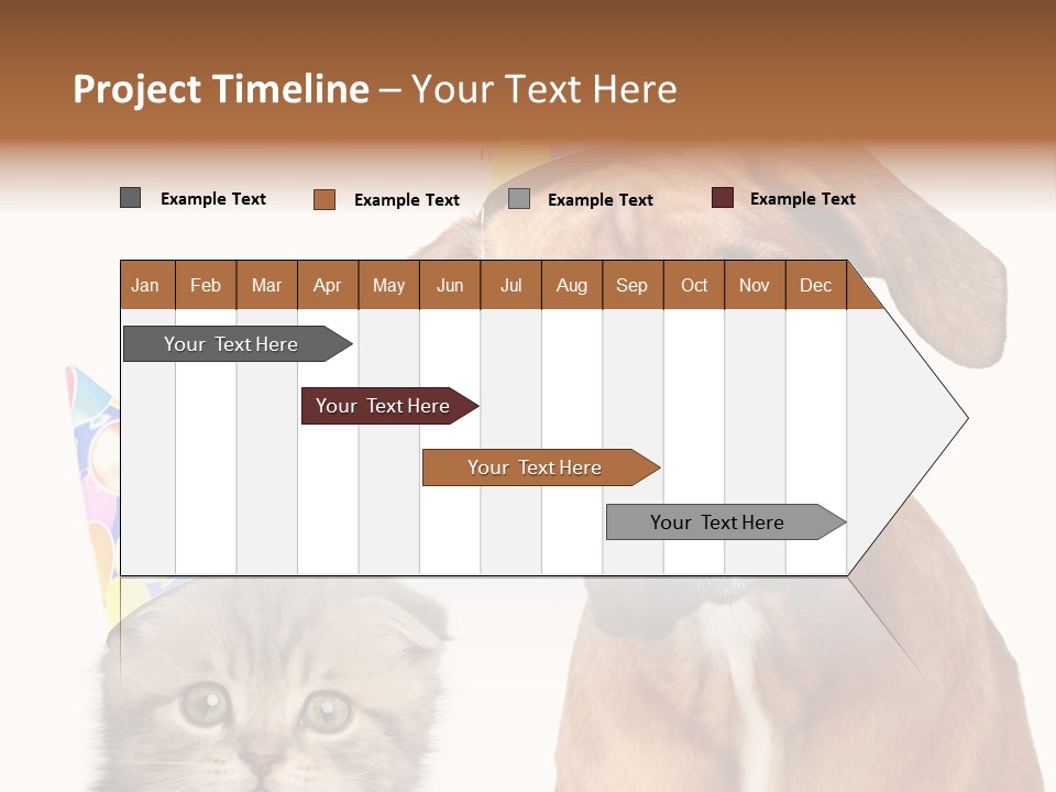 Baby Animals White Boxer Puppy PowerPoint Template