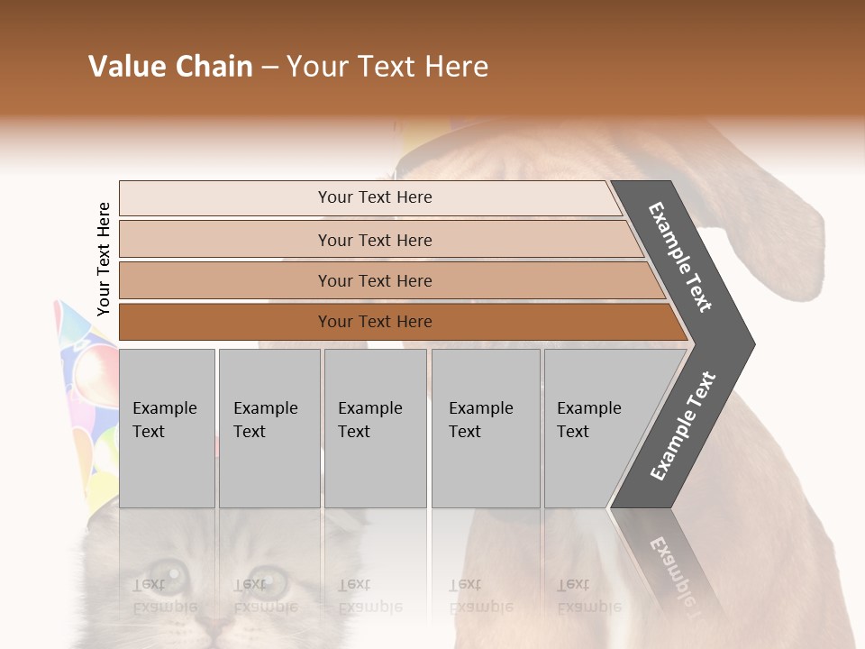 Baby Animals White Boxer Puppy PowerPoint Template