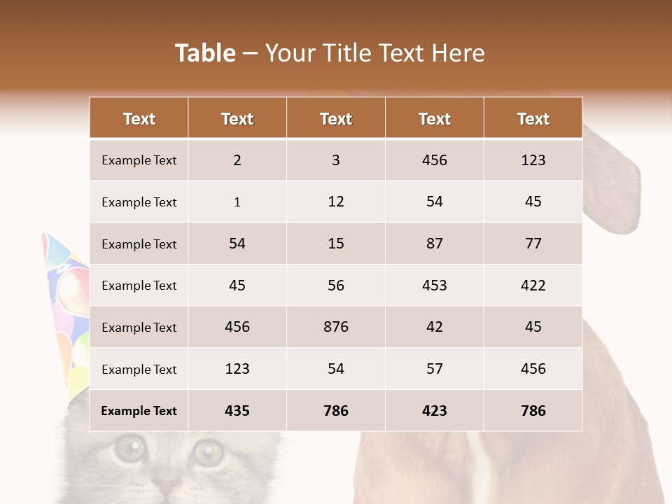 Baby Animals White Boxer Puppy PowerPoint Template