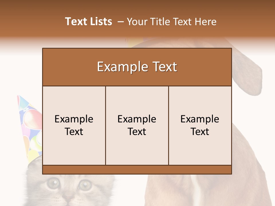 Baby Animals White Boxer Puppy PowerPoint Template