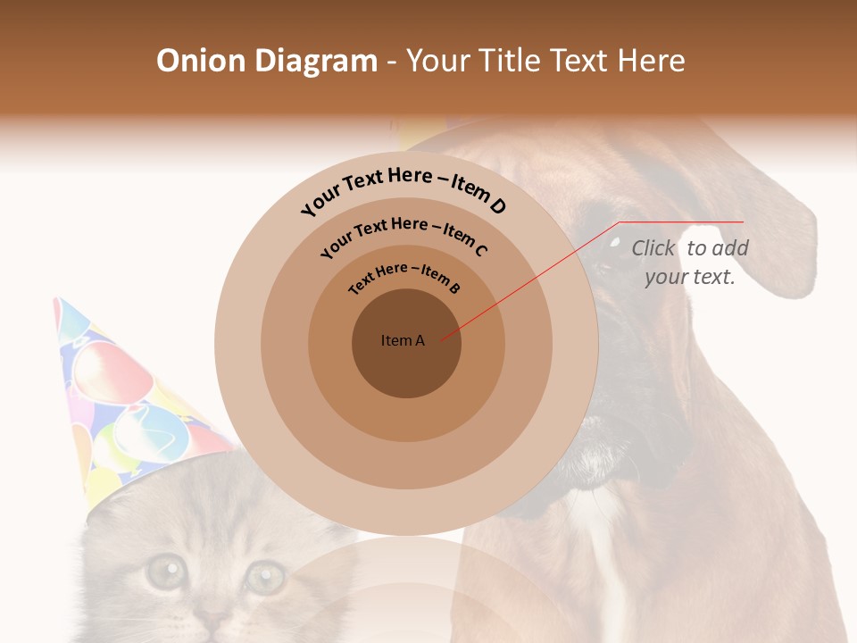 Baby Animals White Boxer Puppy PowerPoint Template