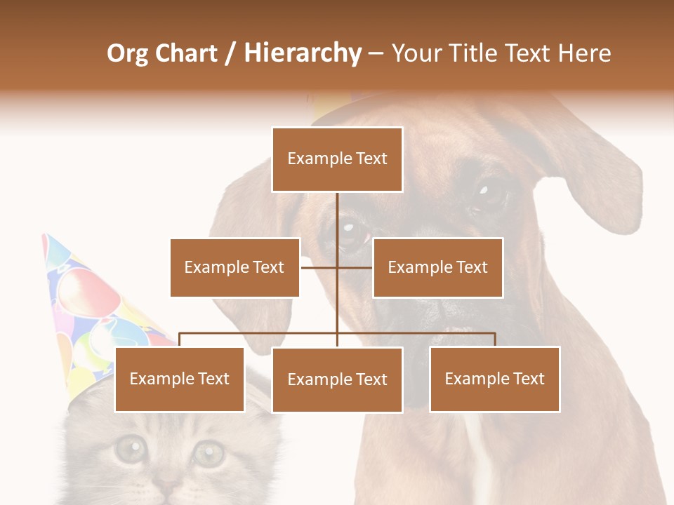 Baby Animals White Boxer Puppy PowerPoint Template