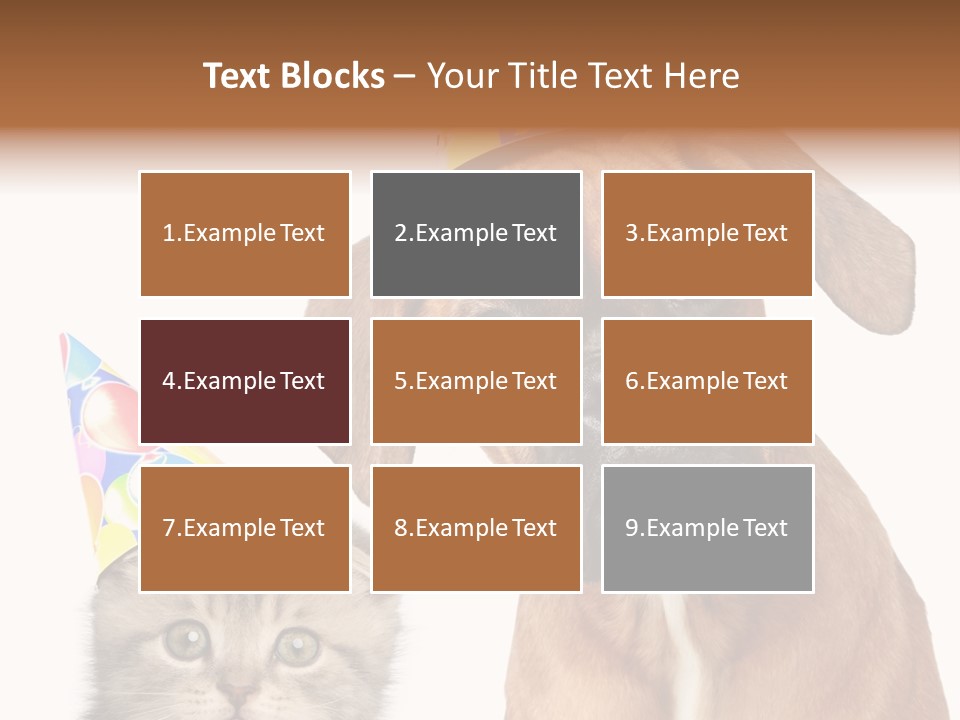 Baby Animals White Boxer Puppy PowerPoint Template