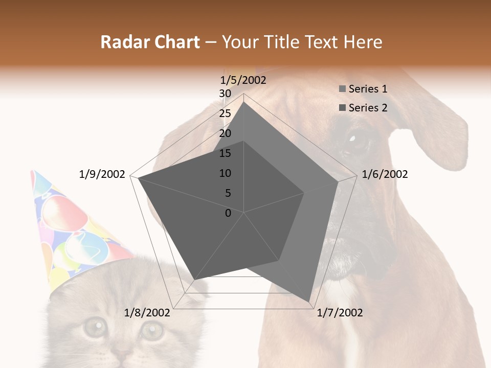 Baby Animals White Boxer Puppy PowerPoint Template